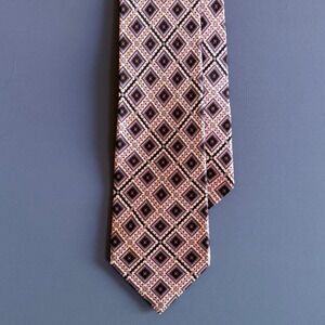Stefano Ricci Silk Tie Pink Black Diamond | Luxury Italy